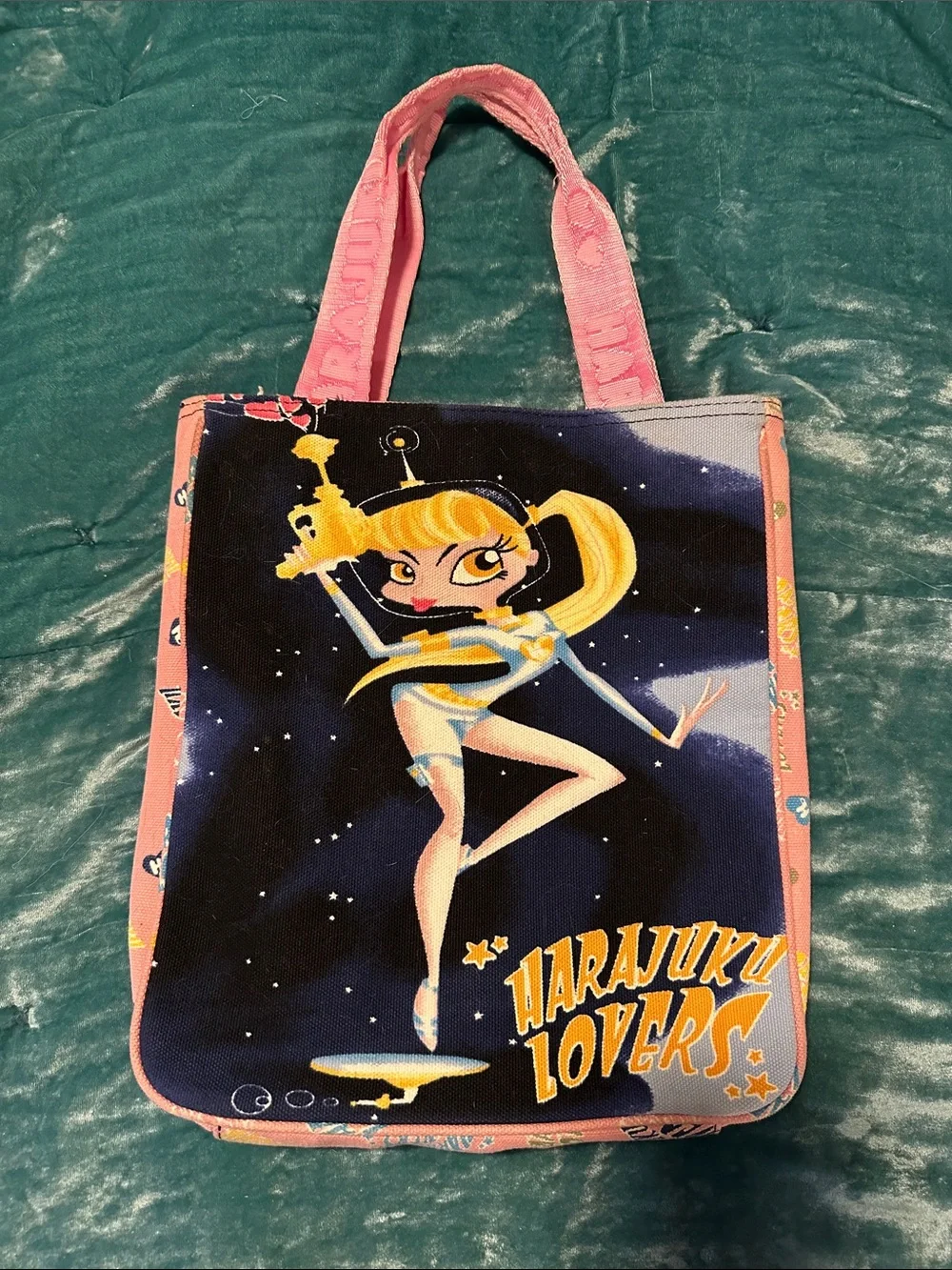Gwen Stefani Harajuku Lovers Space Cadette Tote Bag - Picture 2 of 5